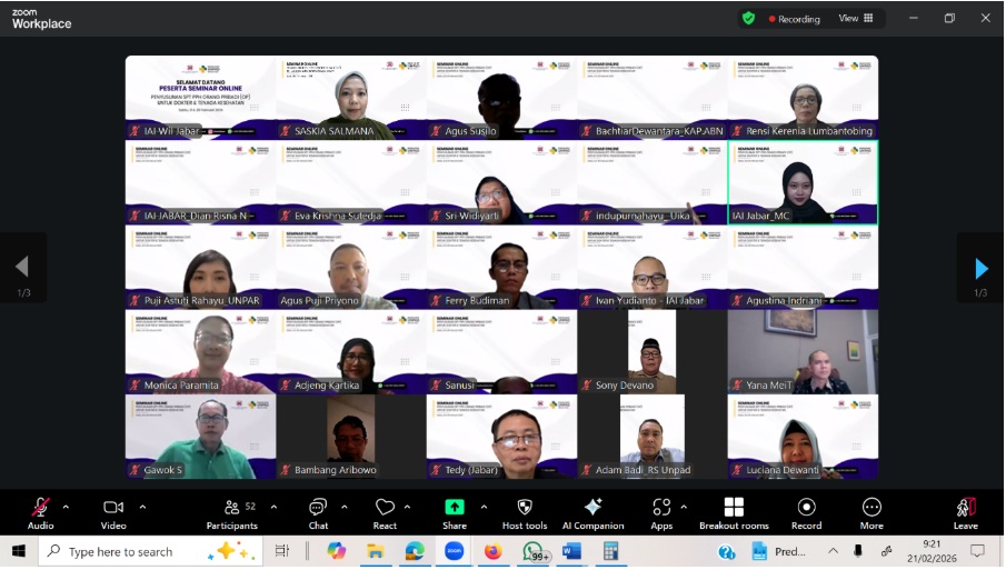 IAI Wilayah Jabar Soroti Strategi Pelaporan Pajak Dokter pada Era Coretax