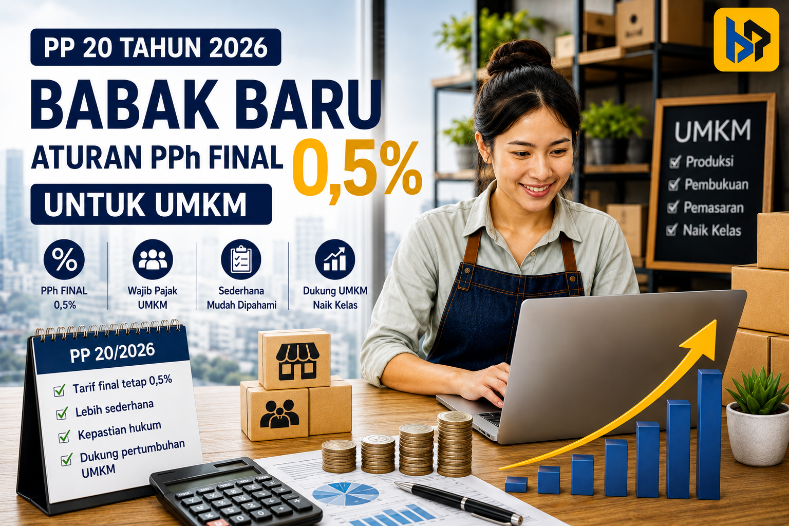 PP 20 Tahun 2026: Reformasi Pengenaan PPh Final 0,5% Bagi UMKM