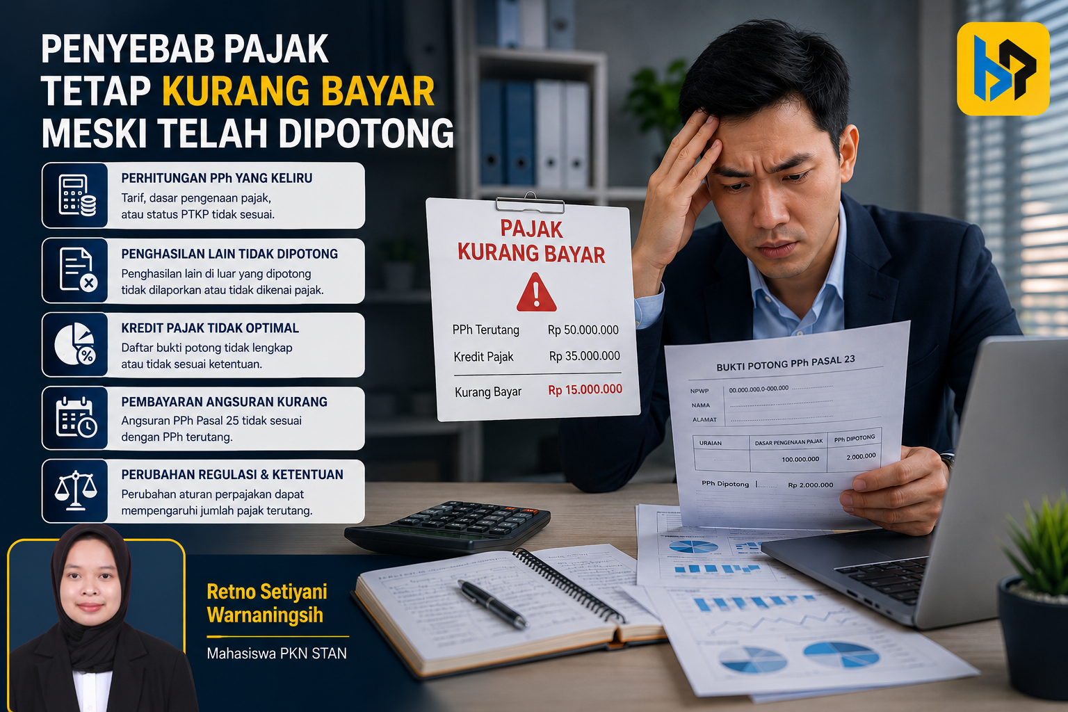 Sudah Dipotong Pajak, Mengapa SPT Masih Kurang Bayar?